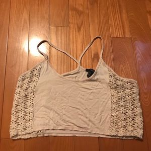 Forever 21 Beige Crop Top